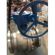 Gear Worm Class300 CF8m Trunnion Ball Valve