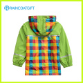 High Quality Kids PU Raincoat with Jersey Lining Rpu-006