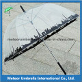 23inches Straight Auto Open PVC Transparent Apollo Bubble Umbrella