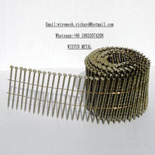 2 1 / 4&#39;&#39;x. 099 &#39;&#39; Wire Pallet Coil Nails Helicoidales Schrauben Schaft