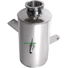 2L Car Water Tank Radiateur Surge Tank Silver / Black Catch Can