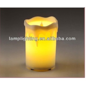 LED Bar Candle Opal Glass Table Lamp