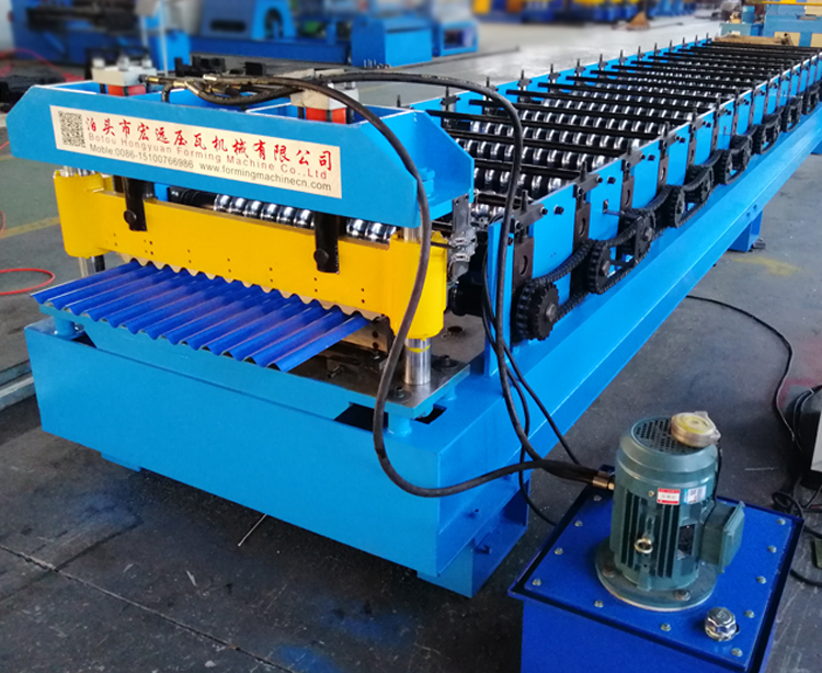 corrugated sheet forming machine