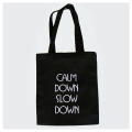 Black canvas promotional bag