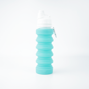 Bouteille d&#39;eau pliable en silicone anti-fuite pour sports