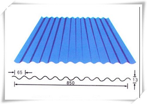 850 corrugated tile drawing