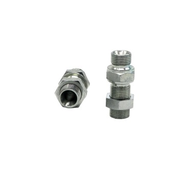 double nut long BSP Thread Male Hydraulic adapter