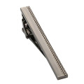 Mens Metal Classic Tie Bar Clip Silver