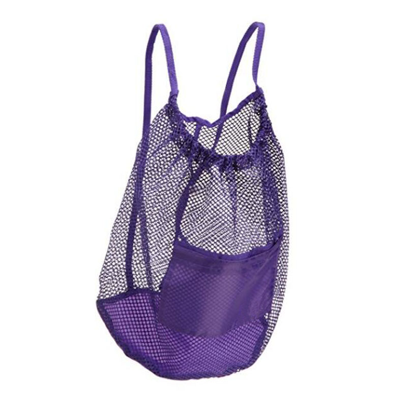 Purple Mesh Backpack