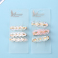 acrylic chain hair barrettes