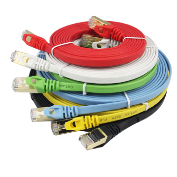 Red RJ45 Patch Cable CAT7 Plano