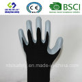 13G poliéster Shell con guantes de trabajo revestidos de nitrilo (SL-N115)