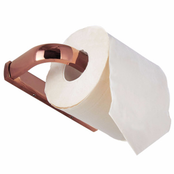 Rose gold paper towel holder simple brass material paper roll toilet bathroom hardware pendant