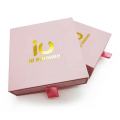 Caja de regalo de cajón de papel de cartón personalizado con manijas