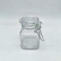 Round Clear Storage Hermetic Jar with Latch Lid