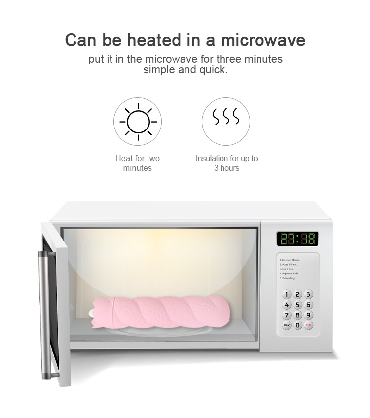 Hot Water Bottle can be heated in a microwave