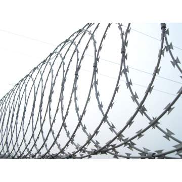 Feuerverzinkt verzinkt Stahl Razor Barbed Wire