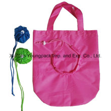 Promotional Nylon Folding Shopping Tote Bag in Pouch