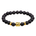 Tigerauge Stein Buddha Perlen Armband