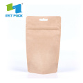 Biodegradable Brown Kraft Paper Coffee Packaging Bag