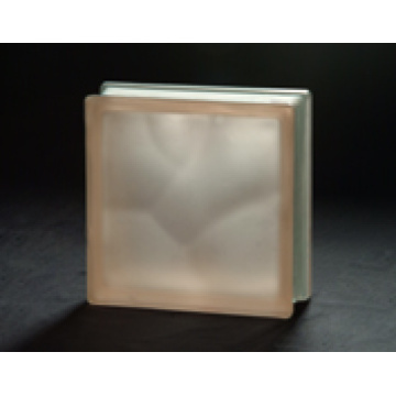 190*190*80mm Acid Pink Cloudy Glass Block with AS/NZS2208: 1996