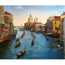 Art de toile Peinture à l&#39;huile de Venise Italie (EVN-055)