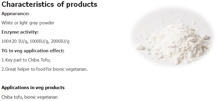 TG enzyme food grade