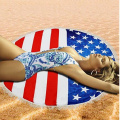 new velour microfiber suede round  beach towel