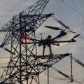 Industrial Overhead Power Line Stringing Drone