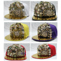 Acrylic fashion spiked fitted rivet cap hat