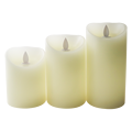 Machine Make White Flameless Scented Candle