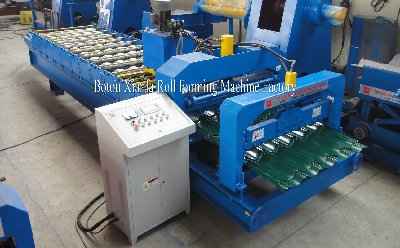 Glazed Color Steel Roofing Tile Roll Forming Machine