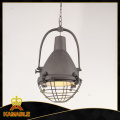 Lampe pendante classique rétro en fer Km047p (gris antique)