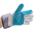 Double Palm Industrial Safety Cow Split Leather Work Gloves (110141)