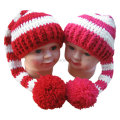 Hand Crochet Hat Baby Shower Gift POM POM Tail Hat