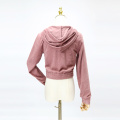 Pink Long Sleeve Knit Casual Jacket