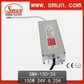 150W 6.25A 24VDC Corriente Constante LED Alimentación del conductor Impermeable