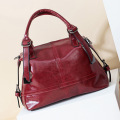 Fashion Leather drawstring bag cheap lady tote handbag