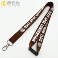 Single side custom polyester cheap screen printing lanyard