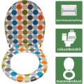 Duroplast Soft Close Toilet Seat in dot motif