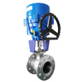 Electrical Actuator True Union Ball Valve V Type