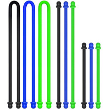 Пользовательские силиконовые кабельные галстуки Reasable резиновый поворот