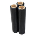 Black Lldpe stretch wrap use la película del estiramiento