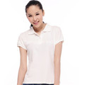 High quality comfortable solid polo shirts for women