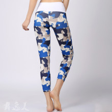 Kundenspezifische Sublimation gedruckte Kompressionsstrumpfhose Capris