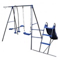 Móveis de jardim Crianças Galvanized Metal Slide Swing Sets