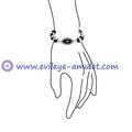 Black Evil Eye Stretch Bracelet