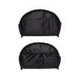 Trendy Fashion Black Small Lightweight Makeup Clutch Pouch Cosmetic Bag