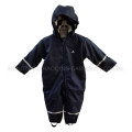 Solid Dark Blue Reflective Waterproof PU Jumpsuit