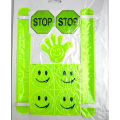 PVC Reflective Smiling Faces Safety Customized Reflective Sticker